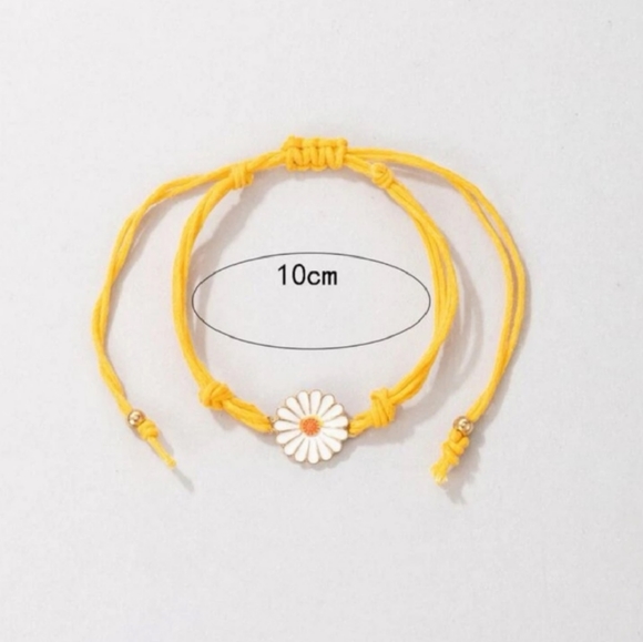 Yellow Daisy Ankle Bracelet - Picture 4 of 4